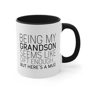 Grandson Gifts from Grandparents Grandson Christmas Best Grandson Present Funny Grandson Gift Grandson Birthday Grandson Coffee Mug