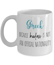 Greek badass mug Greek coffee mug gift for Greeks Greek novelty mug Greek pride mug birthday gift for Greek friend badass mug