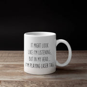 Laser tag gift for laser tag funny gag gift for him laser tag birthday gift laser tag mug coffee mug laser tag gift idea gift for men