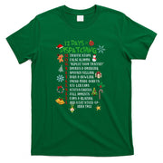 Funny 911 Dispatcher Christmas Gifts Police Thin Gold Line T-Shirt
