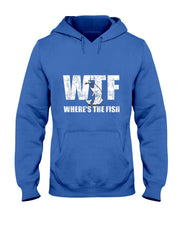 WTF Wheres The Fish Mens Funny Fishing Gifts Fathers Day T-Shirt