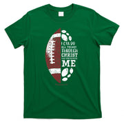 Christian Football Gifts Religious Verse T-Shirt