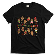 Retro Feel Your Feelings Gingerbread Christmas Mental Health T-Shirt