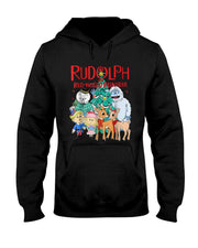 Funny Cute Rudolph The Red Nosed Reindeer Christmas Tree T-Shirt