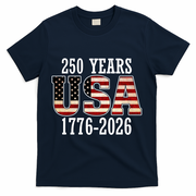 250 Years USA 1776-2026 250th Anniversary T-Shirt - Navy