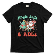 Occupational Therapy Christmas Reindeer Santa ADLS New OT T-Shirt