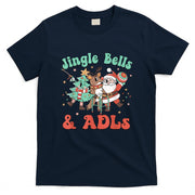 Occupational Therapy Christmas Reindeer Santa ADLS New OT T-Shirt