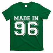 30 Birthday Made In 1996 Sports Jersey T-Shirt - Green