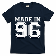 30 Birthday Made In 1996 Sports Jersey T-Shirt - Navy