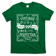 30th Birthday Vintage 1996 Genuine Quality Age To Perfection Original Parts Mostly T-Shirt - Green