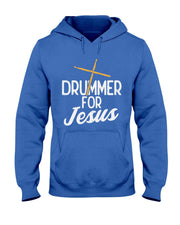 Drummer For Jesus God Drumming Christian Men T-Shirt