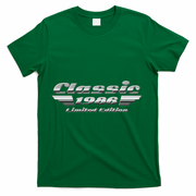 40th Birthday Classic 1986 Limited Edition Metallic Chrome Birthday T-Shirt - Green