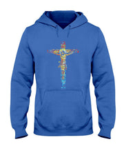 Jesus Cross Christian Stained Glass Christian Art T-Shirt