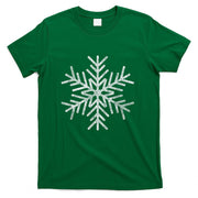 White Snowflake Christmas Gift Men Women Children T-Shirt