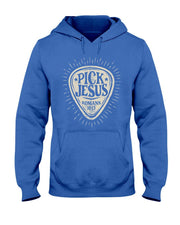 Guitar Pick Jesus Christian Music Guitarist Pastor Retro T-Shirt