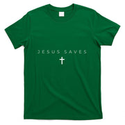 Jesus Saves Cross Subtle Christian Minimal Religious Faith T-Shirt