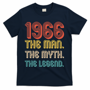 60th Birthday 1966 The Man Myth The Legend T-Shirt - Navy