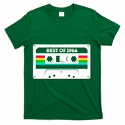 60th Birthday Best Of 1966 Cassette Mix Tape  T-Shirt - Green