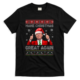 Make Christmas Great Again Xmas Funny Trump Pajamas Ugly T-Shirt