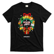 Minecraft Christmas Spread Joy Xmas Crown Group Shot T-Shirt