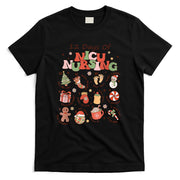 Retro 12 Days of NICU Nursing Christmas NICU Nurse Crew T-Shirt