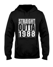 Straight Outta 1988 37 Years Old Gifts Vintage 37th Birthday T-Shirt