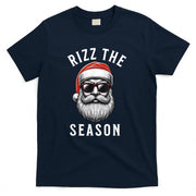 Rizz the Season Silly Christmas Funny Santa Men Teen Boys T-Shirt