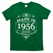 70th Birthday Made In 1956 Highest Quality Genuine All Original Parts T-Shirt - Green