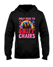 Funny Embarrassing Inappropriate Only Here to Sniff Chair T-Shirt