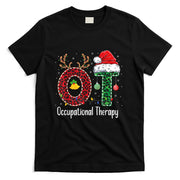 Occupational Therapy Christmas santa hat OT Therapist T-Shirt