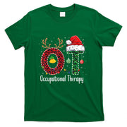 Occupational Therapy Christmas santa hat OT Therapist T-Shirt