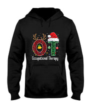 Occupational Therapy Christmas santa hat OT Therapist T-Shirt
