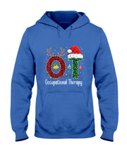 Occupational Therapy Christmas santa hat OT Therapist T-Shirt