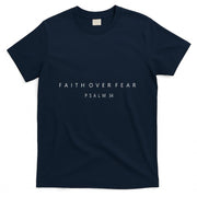 Faith Over Fear Psalm 34 Christian Minimal Christian T-Shirt