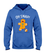 Gingerbread Man Oh Snap Christmas Funny Cookie Baking Gift Short Sleeve T-Shirt
