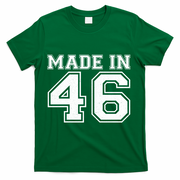 80 Birthday Made In 1946 Sports Jersey T-Shirt - Green