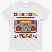 80th Birthday Oldschool Boombox 1946 T-Shirt - White
