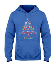Retro Emergency Department Christmas Tree ER Crew Nurse Xmas T-Shirt