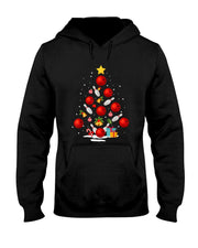 Funny Bowling Christmas Tree Lights Xmas Gifts For Men Women Short Sleeve T-Shirt