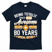 90th Birthday Being Totally Awesome Since 1936 Special Edition  T-Shirt - Navy