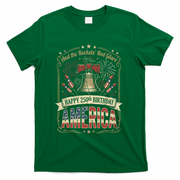 America 250th Anniversary Birthday Vintage T-Shirt - Green