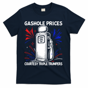 Anti Trump Gas Prices Satire Political Humor T-Shirt - Navy