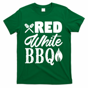 Bbq Lover 4th Of July Funny Red White Bbq Cool Gift T-Shirt - Green