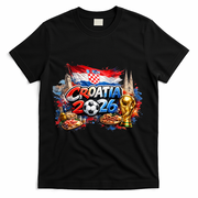 CROITIA North America Soccer Tournament 2026 T-Shirt - Black