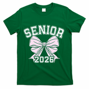 Class Of 2026 Senior Coquette Bow Aesthetic T-Shirt - Green