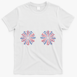 Funny Fourth Of July Fireworks T-Shirt - White