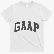 GAAP Funny Accountant T For CPA Gift T-Shirt - White