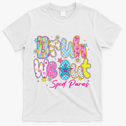 Preppy Bruh We Out Sped Paras Last Day Of School Summer T-Shirt - White