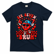 Six Seven 67 Meme Cool 6-7 Valentines Day T-Shirt - Navy