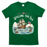 Spilling The Tea Since 1773 4th Of July T-Shirt - Green